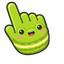Cute Frog Macaron pointer cursor