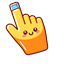 Cute Orange Bottle pointer cursor