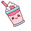 Cute Pink Milkshake default cursor