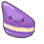 Cute Purple Macaron default cursor