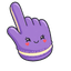Cute Purple Macaron pointer cursor