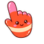 Cute Striped Egg pointer cursor