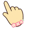 Cute Tonkatsu Flower pointer cursor
