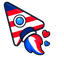 Cute USA Rocket default cursor
