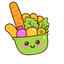 Cute Veggie Bowl pointer cursor