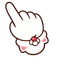 Cute White Cat Cake pointer cursor