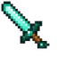 Cyan Diamond Sword pointer cursor