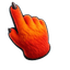 Fire Orange Fur Beast Cursor pointer cursor