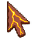 Floating Magma Island Cursor default cursor
