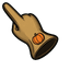 Folk Pumpkin Ghost Cursor pointer cursor