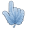 Frost Crystal Leaf Cursor pointer cursor