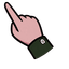 Ghost Head Green Sweater Cursor pointer cursor