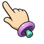 Glow Fantasy Mushroom Cursor pointer cursor