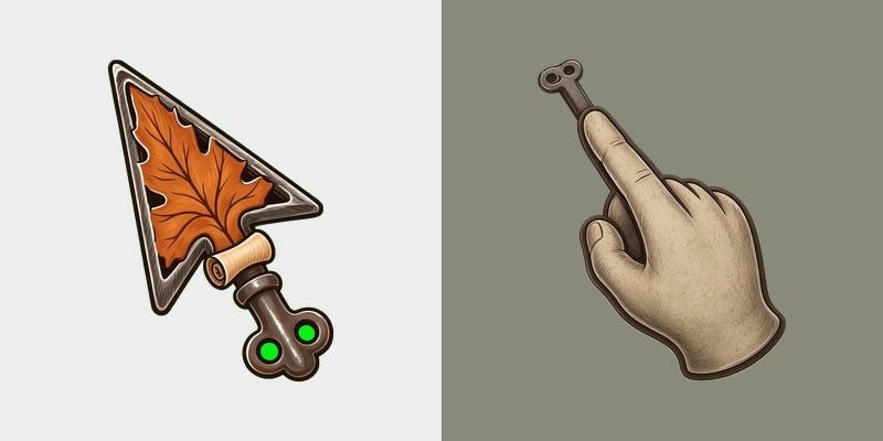 Iron Key Scroll Cursor