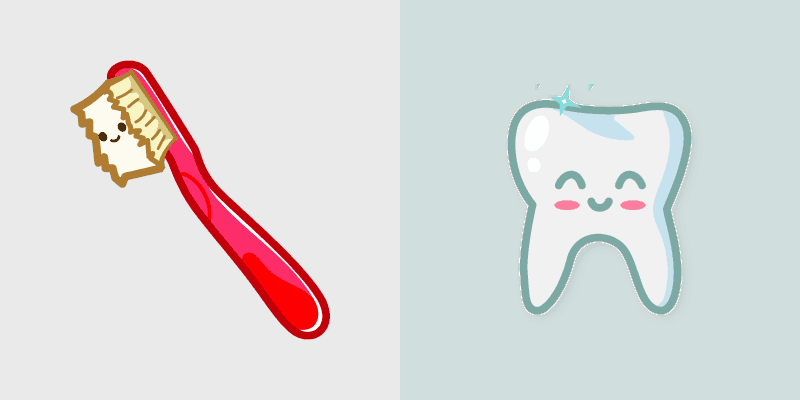 Toothbrush and Tooth