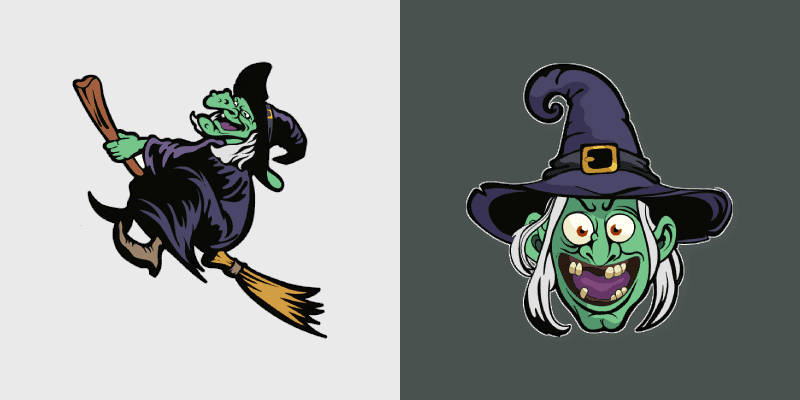 Witch on Broomstick