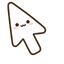 Kawaii Blush Ghost Cursor default cursor