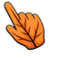 Kawaii Orange Maple Leaf Cursor pointer cursor