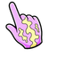 Lilac Magic Frog Cursor pointer cursor
