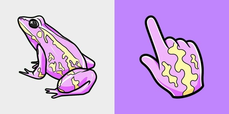 Lilac Magic Frog Cursor