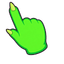 Lime Fang Horn Monster Cursor pointer cursor