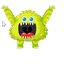 Lime Fluffy Monster Cursor default cursor