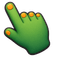 Lime Ram Horn Monster Cursor pointer cursor