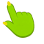 Lime Stalk Eye Monster Cursor pointer cursor