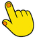 Magenta Cyclops Monster Cursor pointer cursor