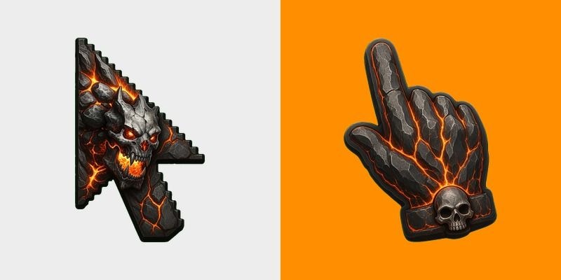 Magma Skull Cursor