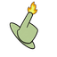 Mechanical Flame Torch Cursor pointer cursor