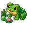 Minecraft Frog Voxel default cursor