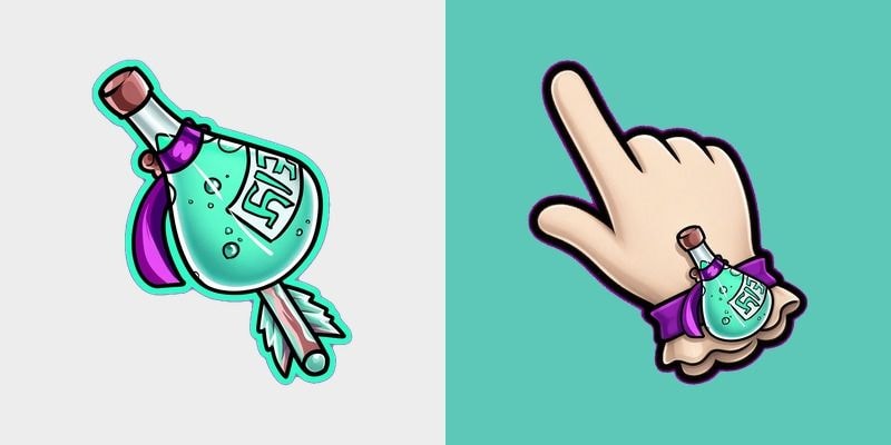 Mint Magic Potion Cursor | Custom Cursors Planet