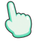 Mint Puff pointer cursor