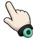 Neon Skater Cap Monster Cursor pointer cursor