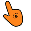 Nervous Sketch Pumpkin Cursor pointer cursor