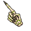 Occult Glow Skull Cursor pointer cursor
