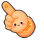 Orange Daifuku pointer cursor