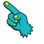 Orange Dual-Eye Monster Cursor pointer cursor