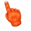 Orange Fluffy Monster Cursor pointer cursor