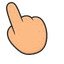 Peach Coral Horn Monster Cursor pointer cursor