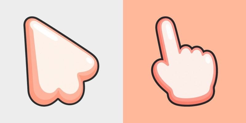 Peach Puff cursor preview