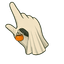 Pumpkin Bucket Ghost Cursor pointer cursor
