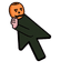 Pumpkin Claw Fist Cursor default cursor