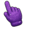 Purple Fluffy Monster Cursor pointer cursor