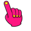 Purple Tri-Eye Monster Cursor pointer cursor