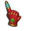 Red Retro Sci Fi Raygun pointer cursor