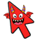 Red Stripe Wing Monster Cursor default cursor
