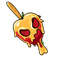 Skull Candy Apple Cursor default cursor