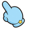 Sky Blue Star Blob Cursor pointer cursor